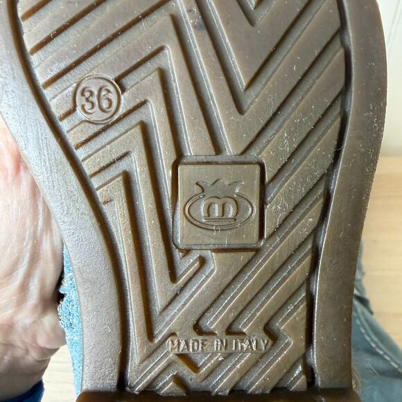 KATE KUBA Womens Festival Suede Lace Up Boots Rabbit Fur Trim Size 36 EU/5.5 US - Picture 7 of 12